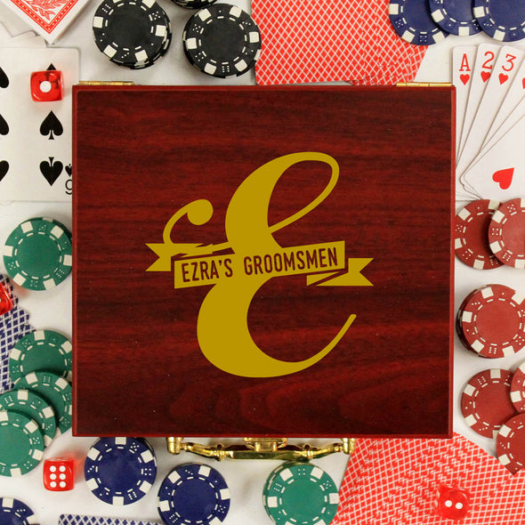 Personalized Poker Set - "Ezra's Groomsmen"