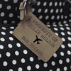 "Bon Voyage" Personalized Leather Luggage Tag