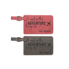 Wedding Luggage Tag Set, And So The Adventure Begins Luggage Tag Set "Reighfeld"