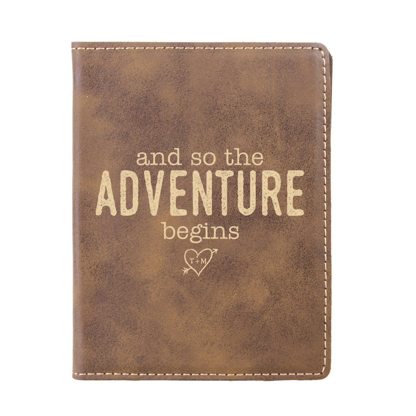 The Expedition Personalized Leather Passport Cover