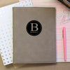 Personalized Journal, Notebook with initial and name