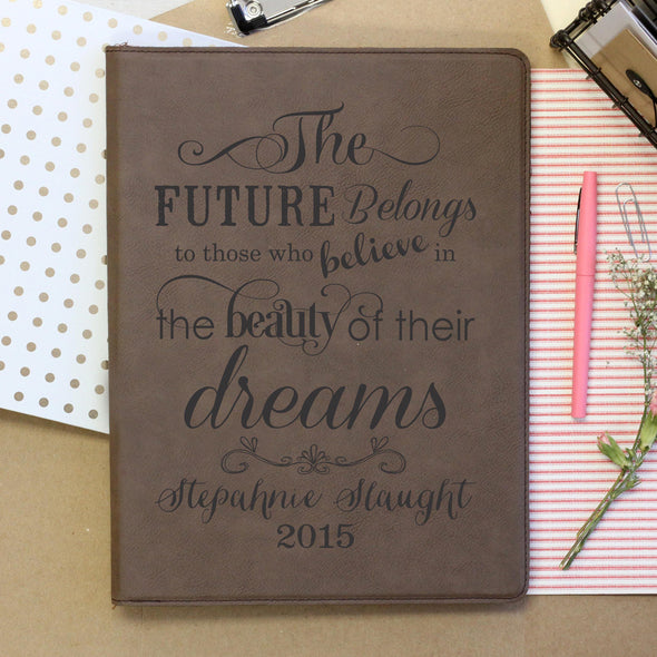 "Future belongs to those" Personalized Notebook
