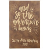 Personalized Notepad or Personalized Journal: And So The Adventure Begins