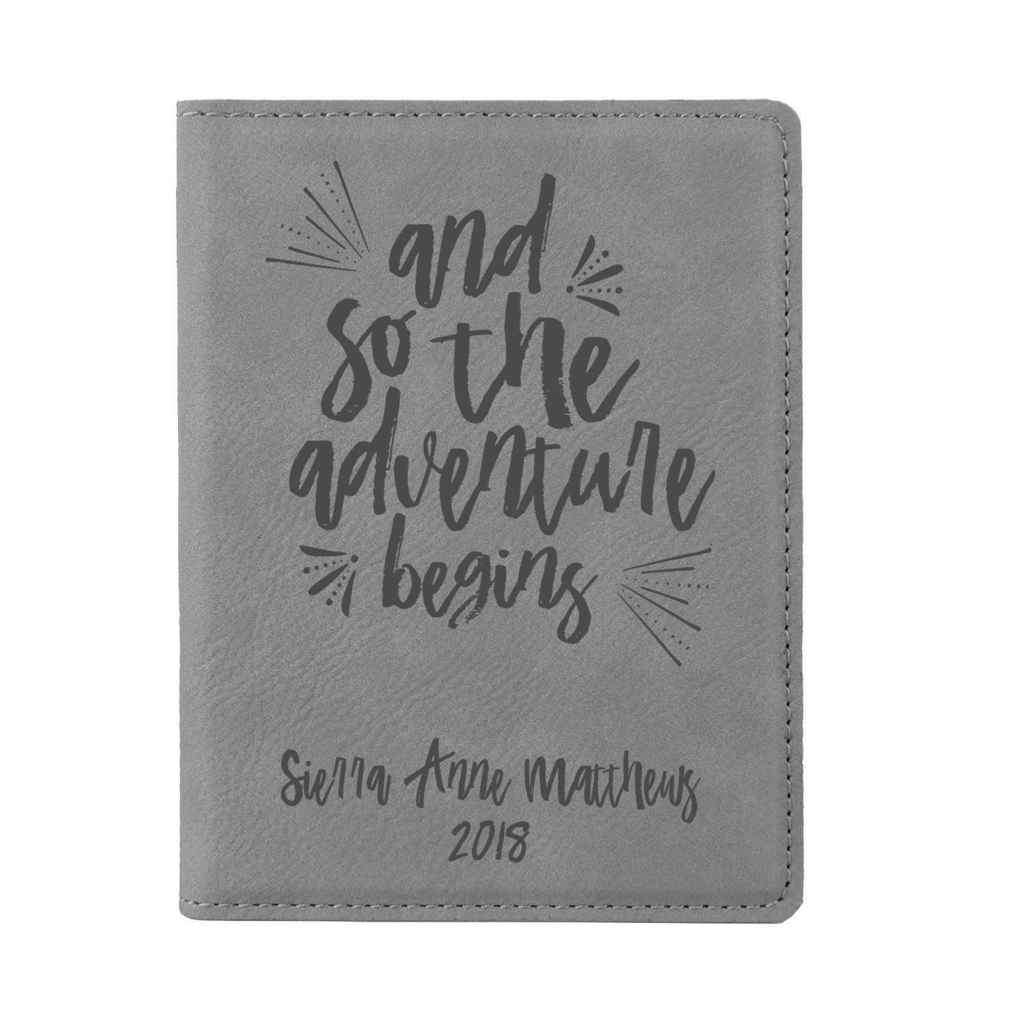 Personalized Monogrammed Passport Cover
