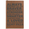 Personalized Journal, Notebook, Always remember you  are braver than you believe stronger than you seem smarter than you think and loved more than you know