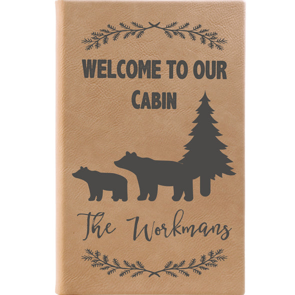 Personalized Journal, Notebook welcome to our cabin