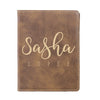 Engraved Passport Cover, Custom Passport Holder, "Sasha Lopez"