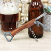 Engraved Wood Bottle Opener - "The Most Wonderful Time for a Beer, Cute Fonts"