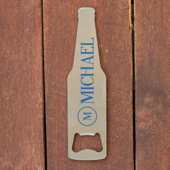 Bottle Opener - "Beer Shaped With Name"
