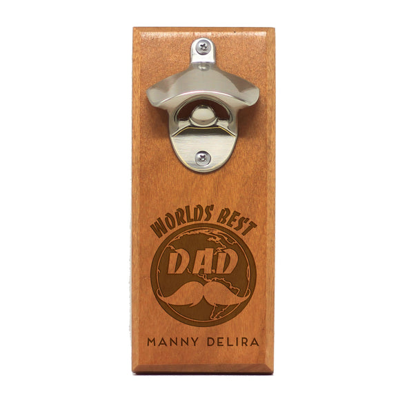 Magnet Bottle Opener - "Words Best Dad"