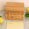 Custom Recipe Box, Personalized Recipe Box, "Grandma Top Secret Recipes " Recipe Box