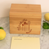 Personalized Recipe Box, Custom Recipe Box,  "Kitchen Tools" Recipe Box