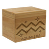 Personalized Recipe Box, Custom Recipe Box, "Aquarius" Recipe Box