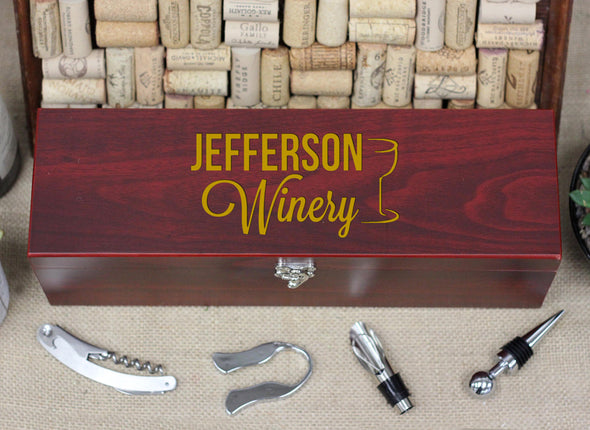Wine Box with Tools, Jefferson Winery