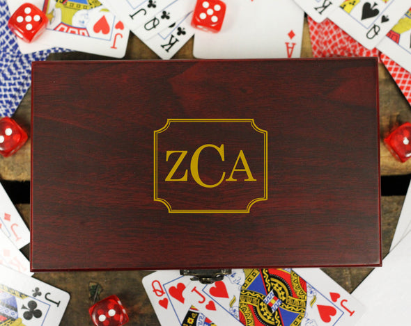 Personalid Card and Dice Set - "Classic Monogram"