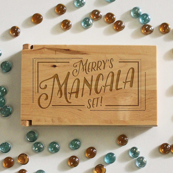 Personalized Engraved Mancala Set - "Merry's Mancala Set"