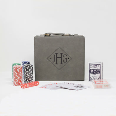 Poker Set With Initials
