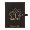 Personalized God's Girl Bible Cover, Kid's Bible,  Snap Cover, Custom Bible Cover, Customized Bible Cover, Engraved Bible Cover, Inspirational Bible Cover