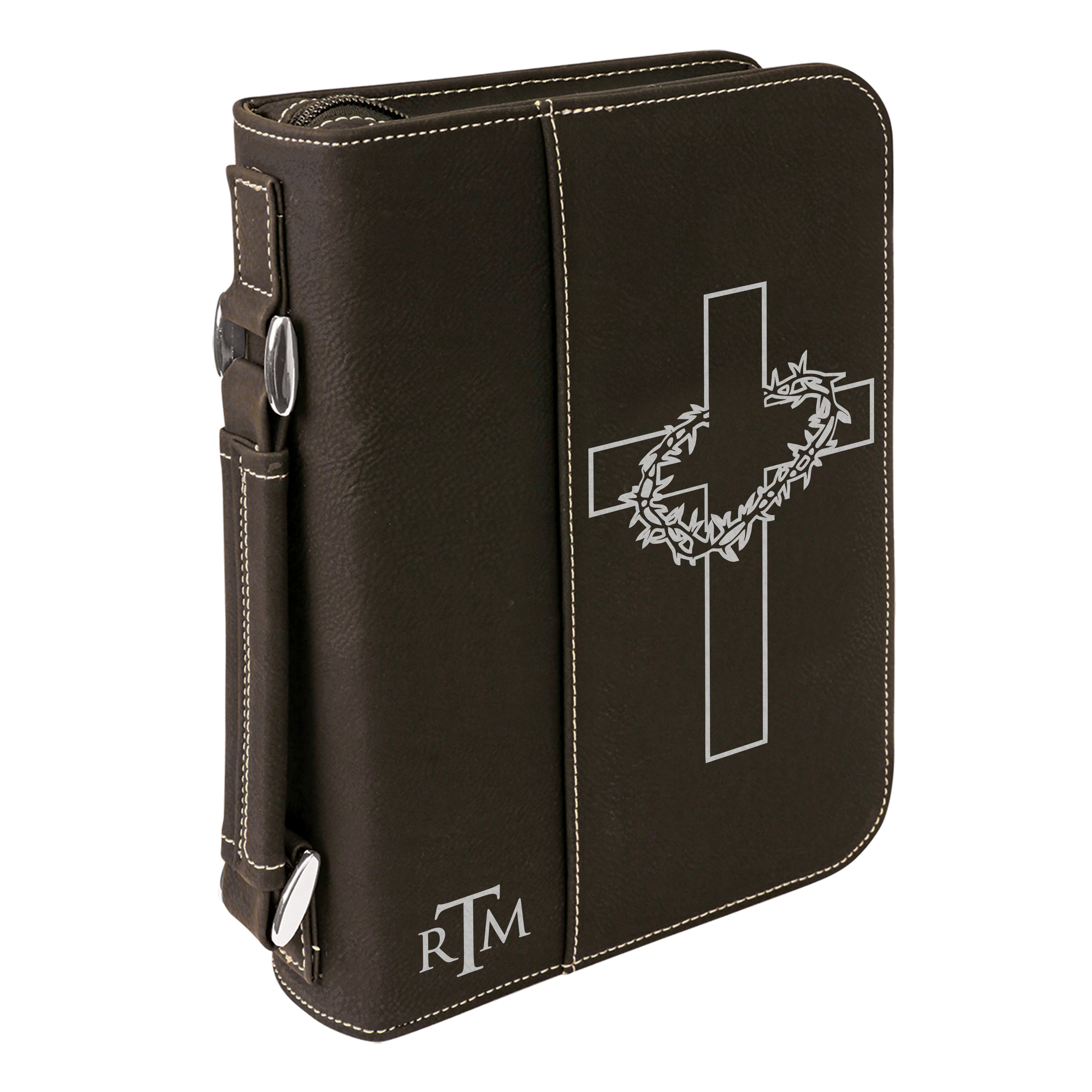 Purse-Style Blessed in Black Bible Cover - Crown Bookshop