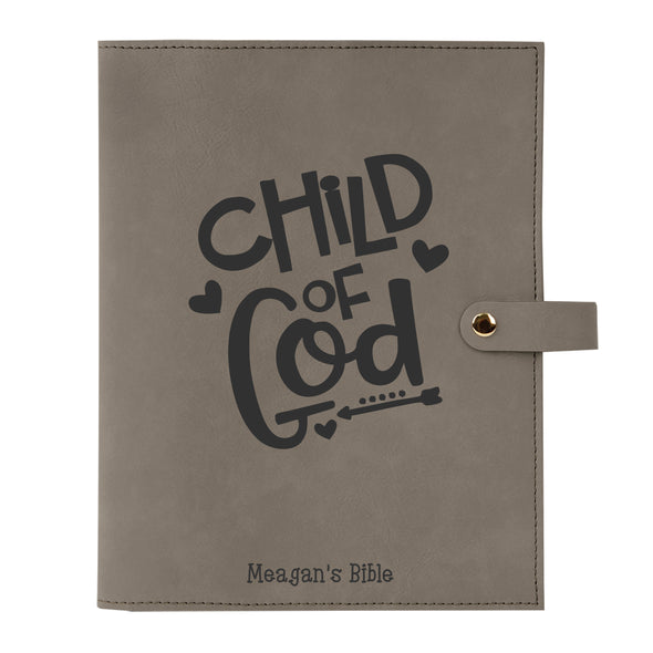 Personalized Child of God Bible Cover for Girl, Kid's Bible, Snap Cover, Custom Bible Cover, Customized Bible Cover, Engraved Bible Cover, Inspirational Bible Cover