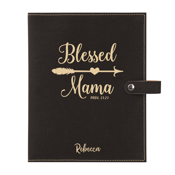 Personalized Bible Cover, Blessed Mama, Proverbs 31:21, Bible Study, Snap Cover, Custom Bible Cover, Customized Bible Cover, Engraved Bible Cover, Inspirational Bible Cover