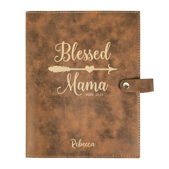 Personalized Bible Cover, Blessed Mama, Proverbs 31:21, Bible Study, Snap Cover, Custom Bible Cover, Customized Bible Cover, Engraved Bible Cover, Inspirational Bible Cover