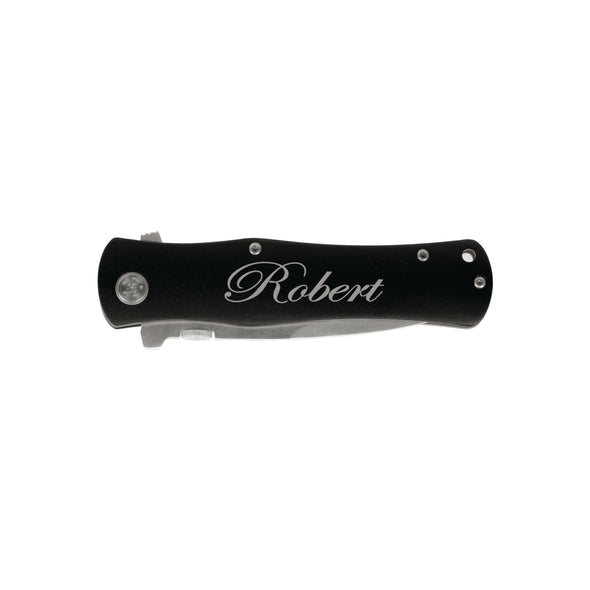 Custom Engraved Knife, Groomsman Gift, "Robert"