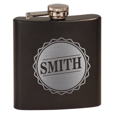 Personalized Flask With Last Name