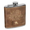 Life Without Fishing Flask, Fisherman Flask, Flask for Fishing, Fishing Flask, Custom Flask, Personalized Flask