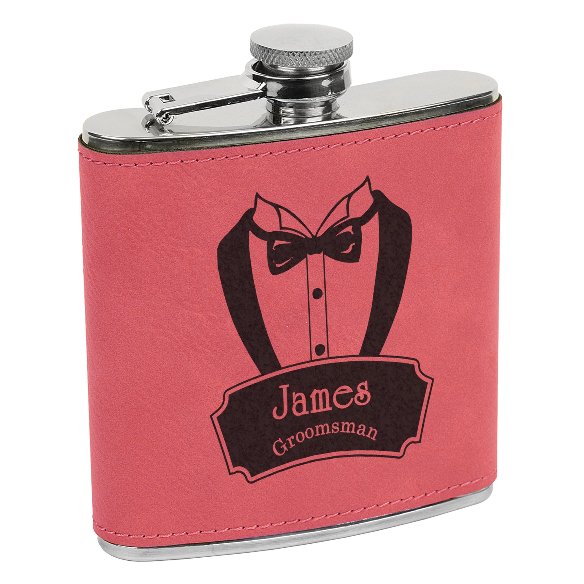 Custom Wedding Flask, Groomsman Flask, Custom Flask, Personalized Flas –  Stamp Out