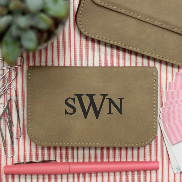 Business Card Holder Name "SWN Monogram"