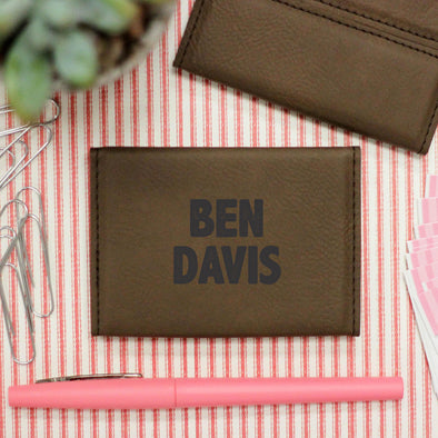 Business Card Holder "Ben Davis Bold Font"