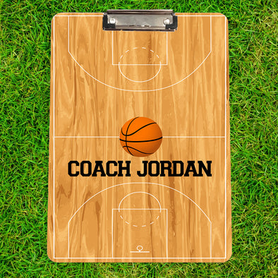 Personalized Basketball Coach Clipboard