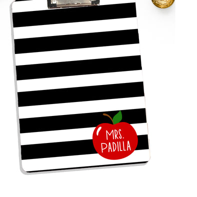Teacher Clipboard With Personalized Apple