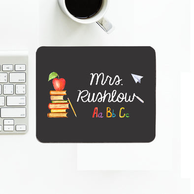 Personalized Teacher's Mouse Pad With Name