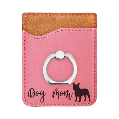 Personalized Phone Wallet, Dog Mom, Pet Lover, Cell Phone Wallet with Stand, Credit Card Holder, Phone Pocket, Card Caddy, iPhone Wallet Case, Card Holder, Cell Phone Caddy
