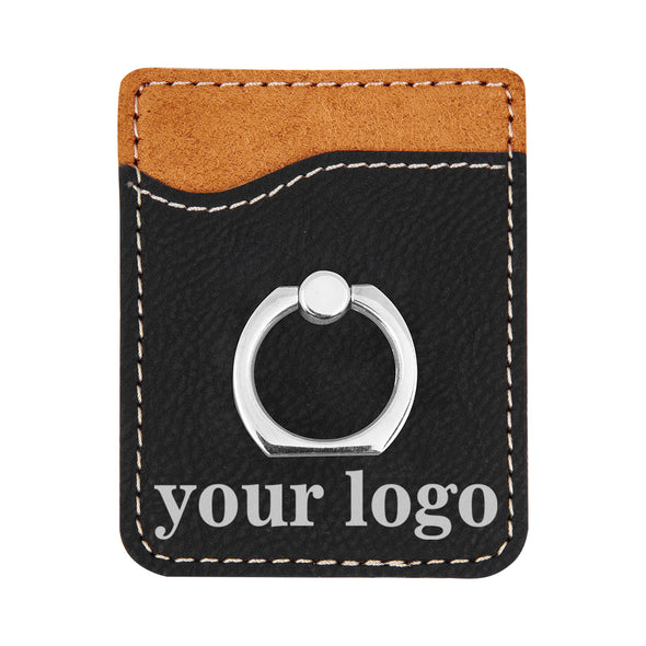 Personalized Logo Phone Wallet, Custom Engraved Phone Wallet, Cell Phone Wallet with Stand, Credit Card Holder, Phone Pocket, Card Caddy, iPhone Wallet Case, Card Holder, Cell Phone Card