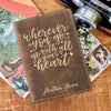 Custom Passport Holder, Engraved Passport Cover "Heather Renee"