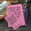 Passport Cover & Luggage Tag Set, Personalized Graduation Gift "Heater Renee"