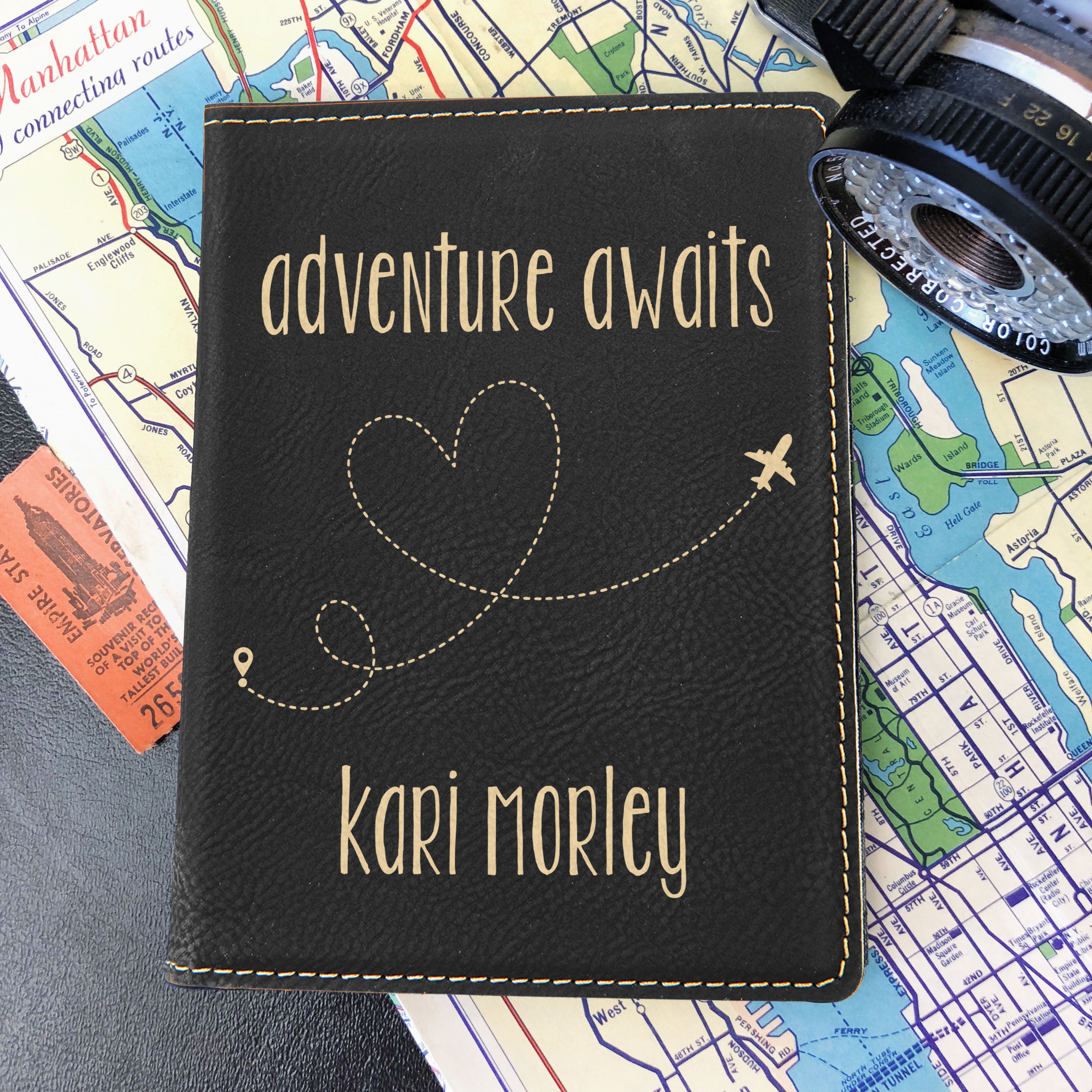 Personalized Passport Holder With Quote Custom Passport 