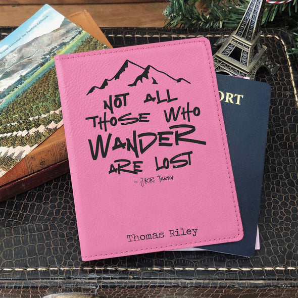 Custom Passport Holder, Engraved Passport Cover "Thomas Riley"