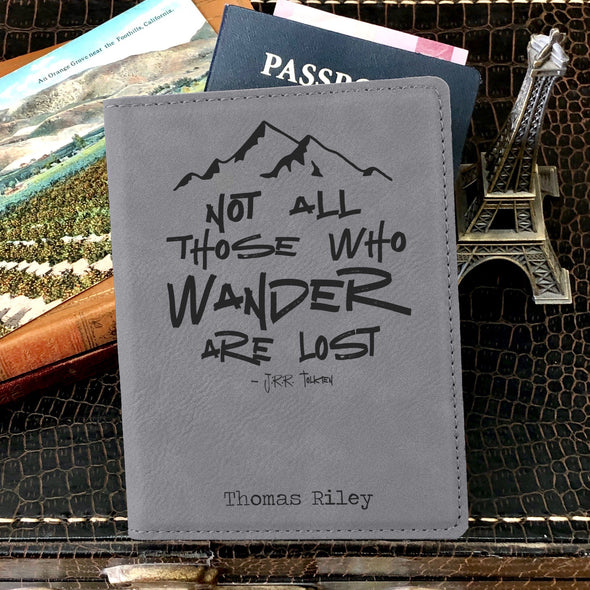 Custom Passport Holder, Engraved Passport Cover "Thomas Riley"
