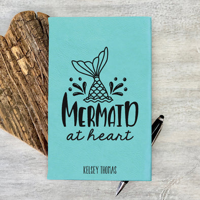 Custom Journal, Cute Journal, Mermaid at Heart Personalized Journal "Kelsey Thomas"