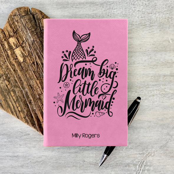 Custom Journal, Cute Journal, Dream Big Little Mermaid Personalized Journal "Milly Rogers"