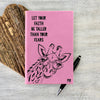 Custom Journal, Cute Journal, Personalized Journal "Let Your Faith Be Taller"