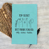 Custom Journal, Cute Journal, Personalized Journal "Best Friends Forever"