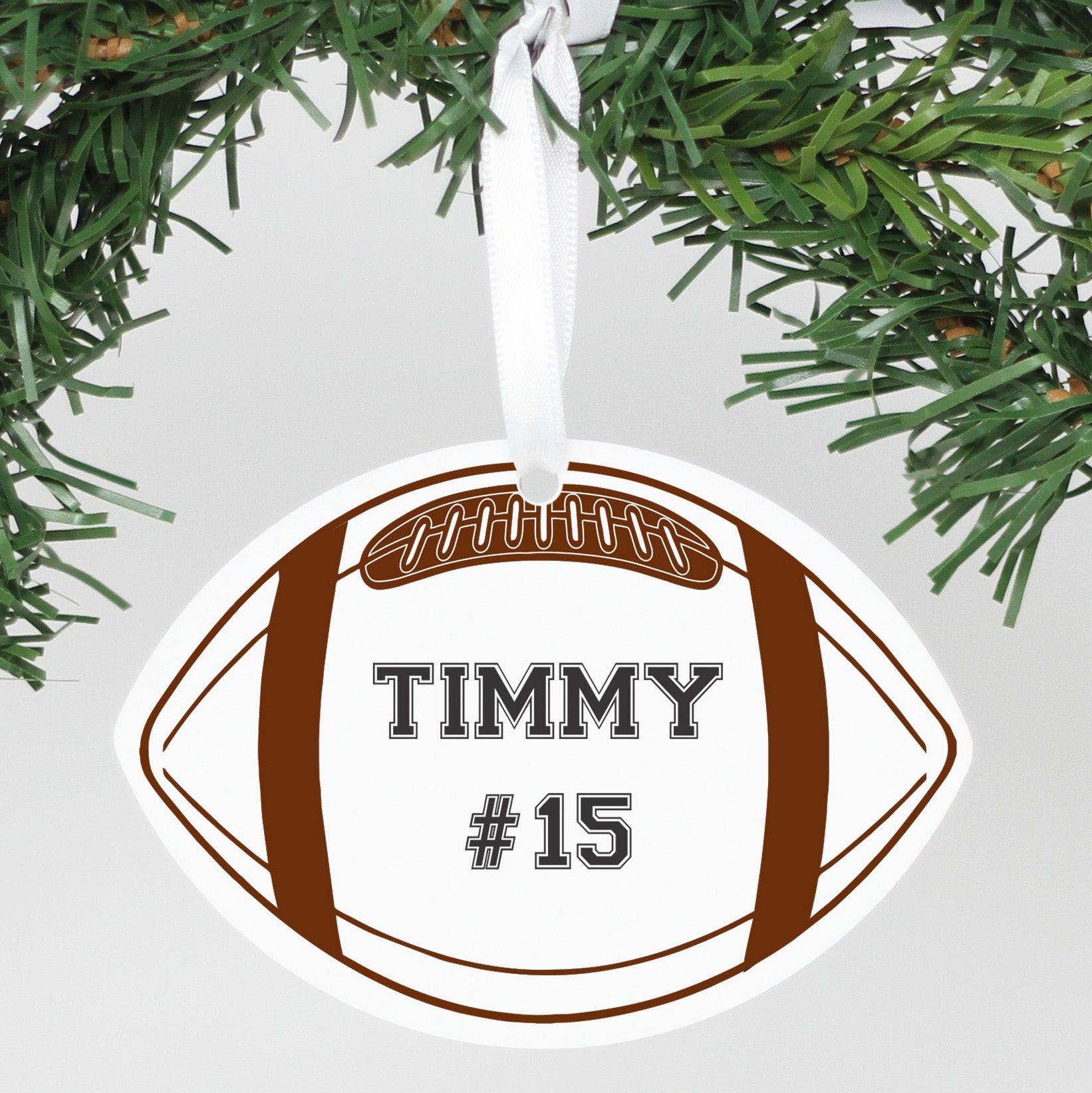 Personalized American Football Ornament, Christmas Tree Decor