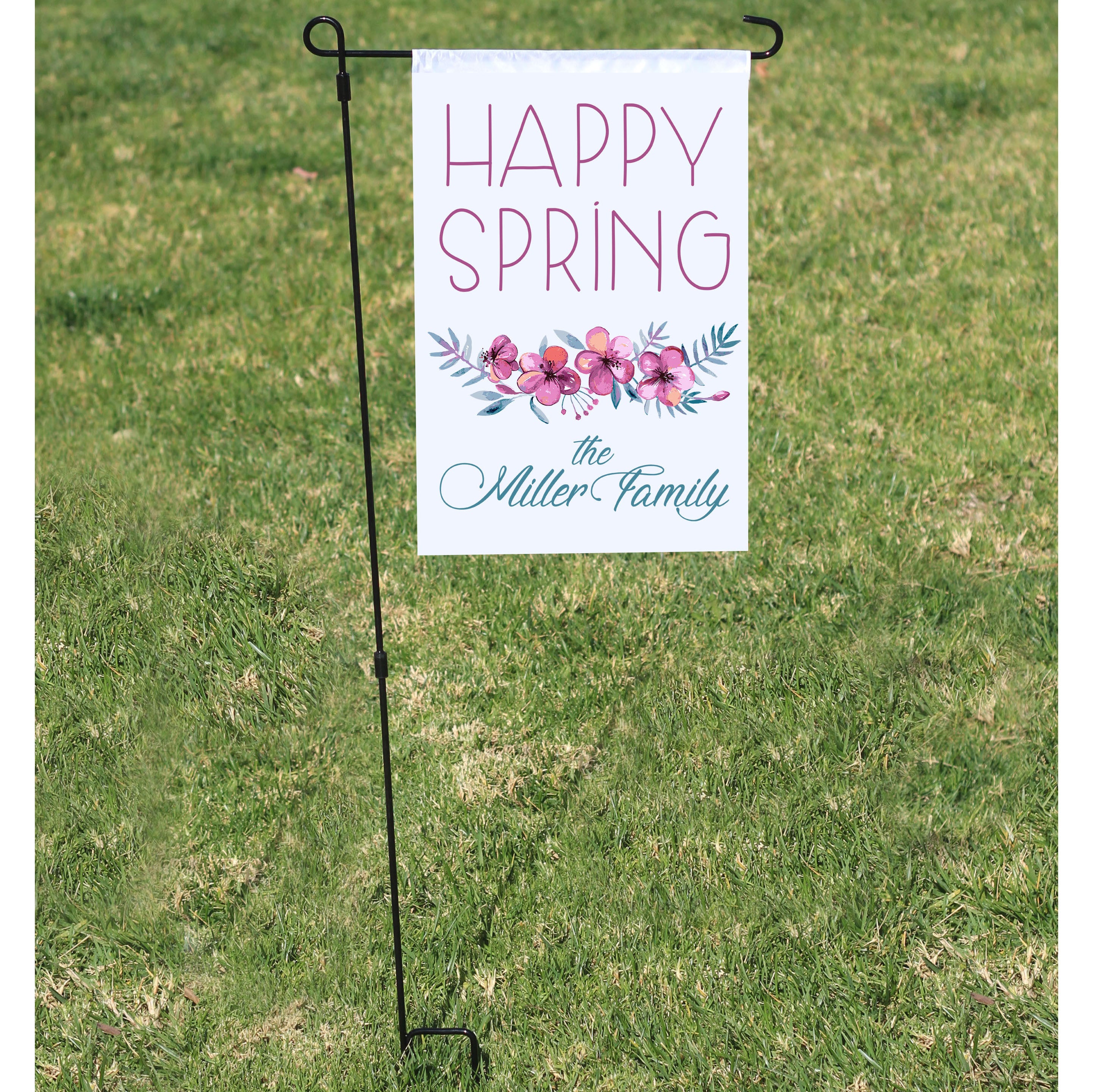 Happy Spring The Miller Family Garden Flag – Stamp Out