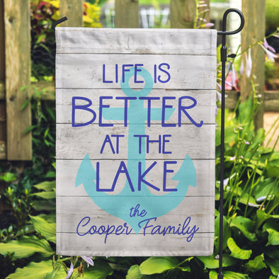 Life is better at the lake, Cabin Flag, Lake Flag, Life is good flag