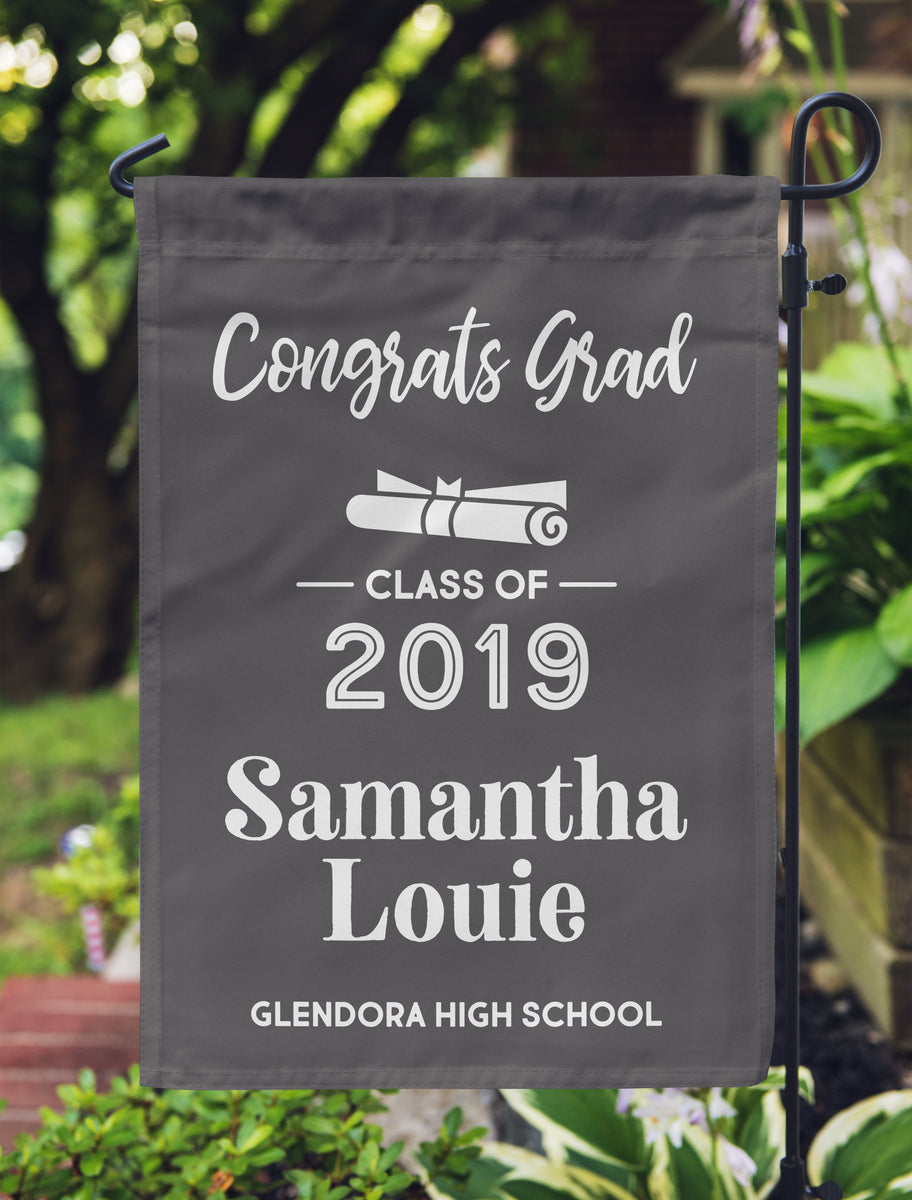 Graduation Flag, Grad Flag, Personalized Garden Flag 